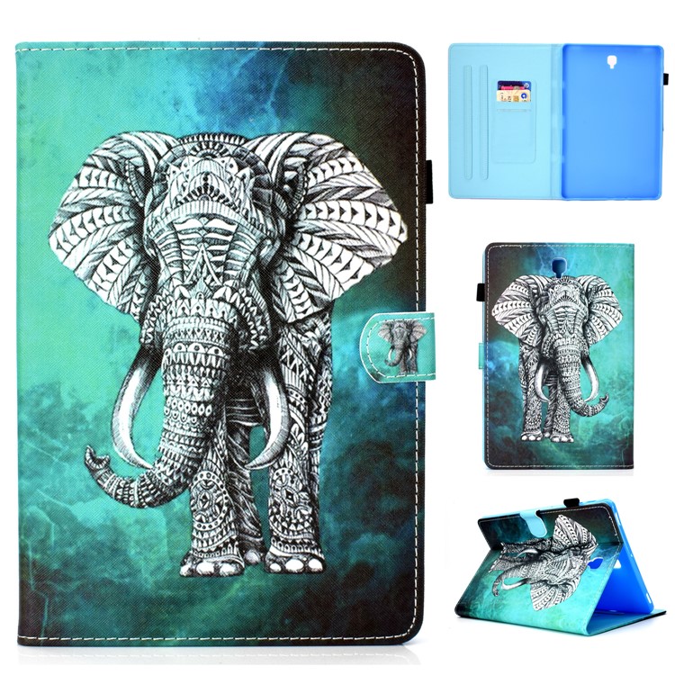 

Печать С Рисунком Кожаный Чехол Для ПК Для Samsung Galaxy Tab S4 10.5 T830 T835 - Слон, Galaxy Tab S4 10.5