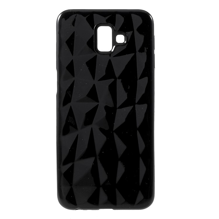 

3D Diamond Texture TPU Cover for Samsung Galaxy J6 Plus - Black, Galaxy J6+