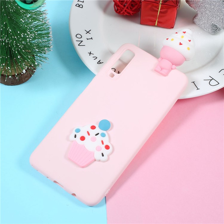 

3D Cartoon Pattern TPU Protection Case for Samsung Galaxy A7 (2018) - Ice Cream, Galaxy A7 (2018)
