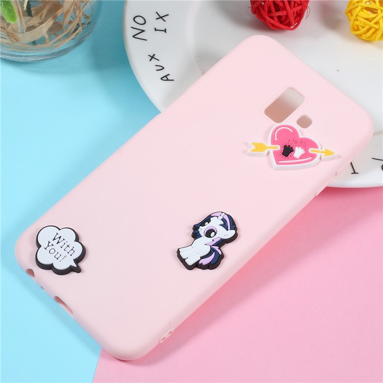 

3D Cartoon Pattern TPU Phone Cover for Samsung Galaxy J6 Plus - With You, Galaxy J6+