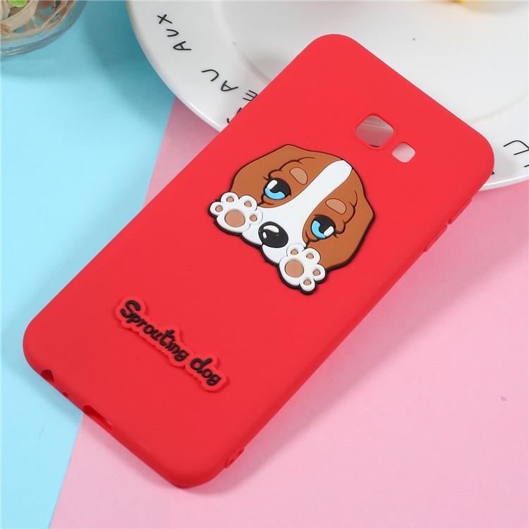 

3D Cartoon Pattern TPU Soft Cover for Samsung Galaxy J4 Plus - Lazy Dog, Galaxy J4+
