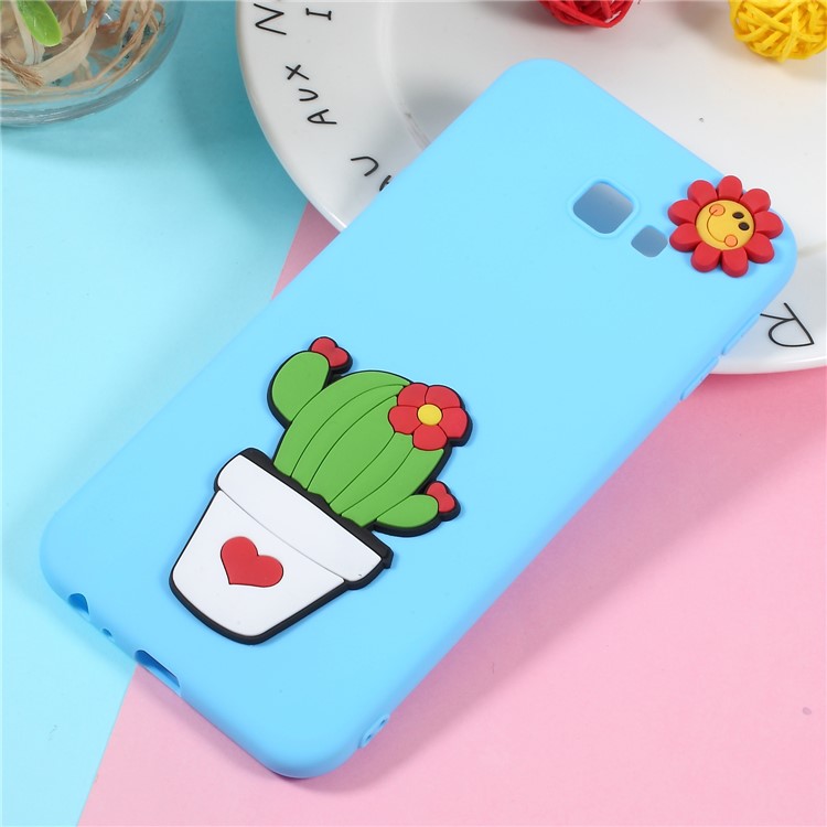 

3D Cartoon Pattern TPU Mobile Phone Shell for Samsung Galaxy J4 Plus - Cactus, Galaxy J4+