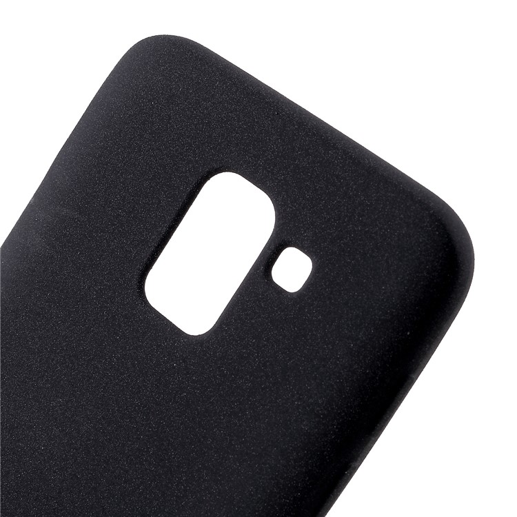 Skin-touch Matte TPU Jelly Phone Accessory Case for Samsung Galaxy J6 (2018) - Black-4