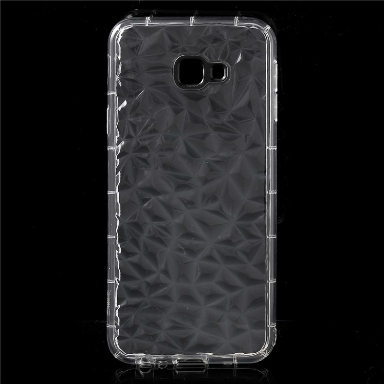 

3D Diamond Texture TPU Cover for Samsung Galaxy J4+ - Transparent, Galaxy J4+