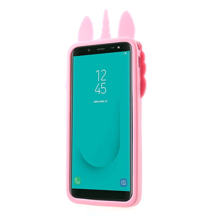 3D Unicorn Pattern Silicone Back Cover for Samsung Galaxy J6 (2018)-2