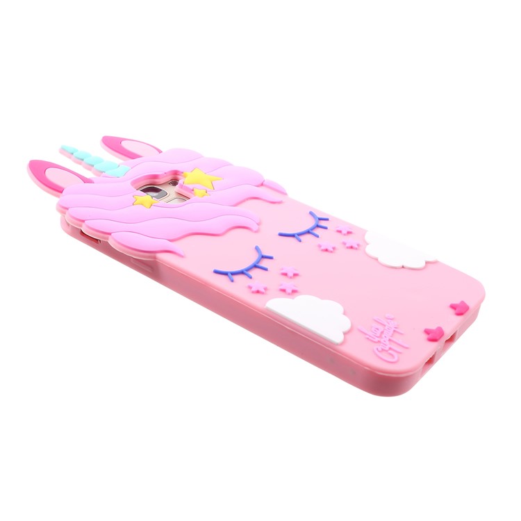 3D Unicorn Pattern Silicone Back Cover for Samsung Galaxy J6 (2018)-4