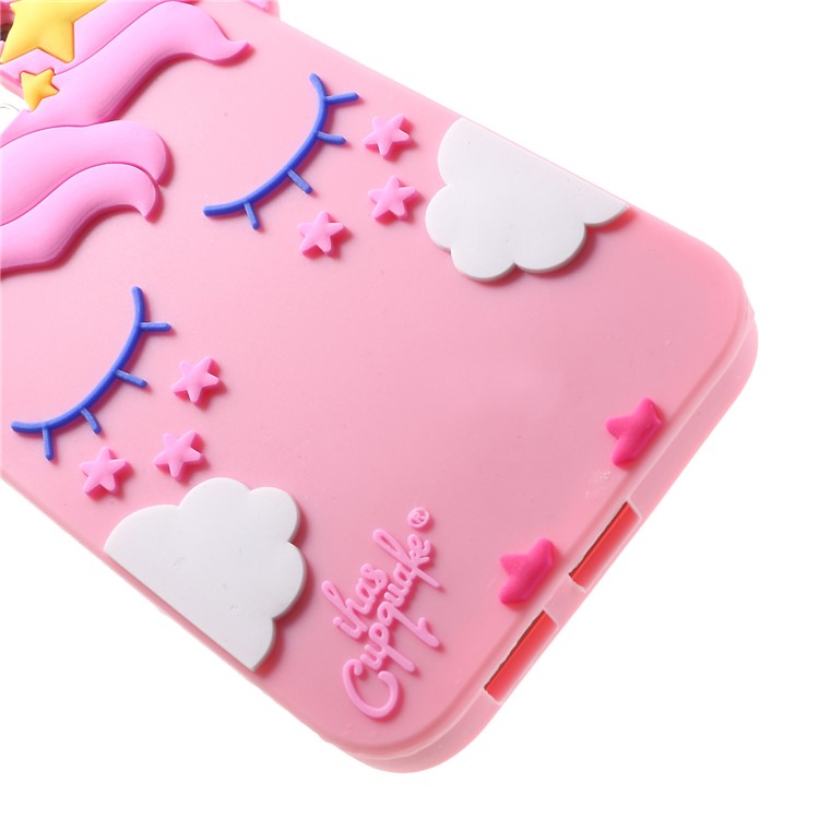 3D Unicorn Pattern Silicone Back Cover for Samsung Galaxy J6 (2018)-6