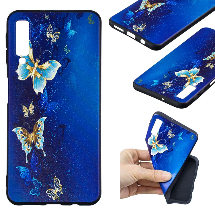 Для samsung galaxy a7 (2018) a750 тиснение с