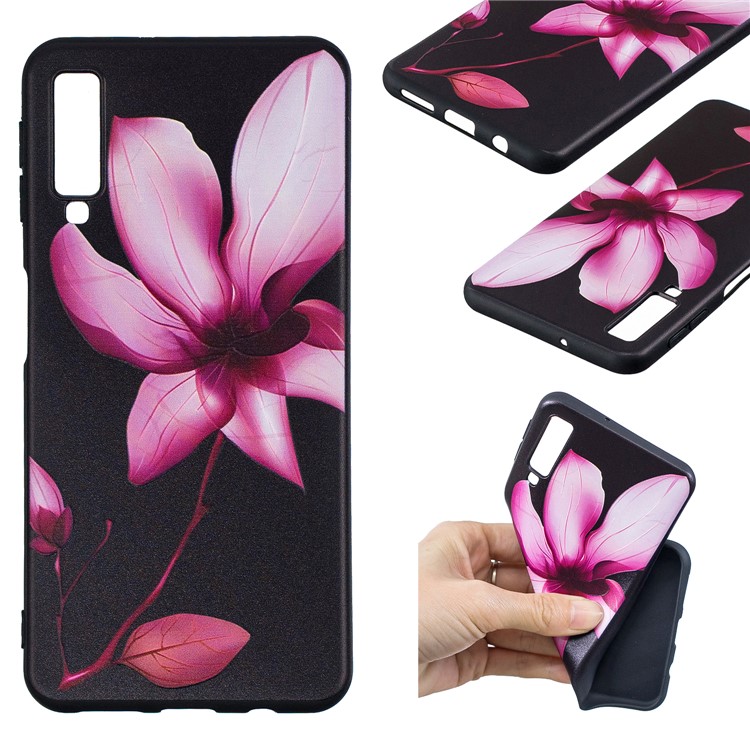 coque de telephone samsung a7 2018 fleur