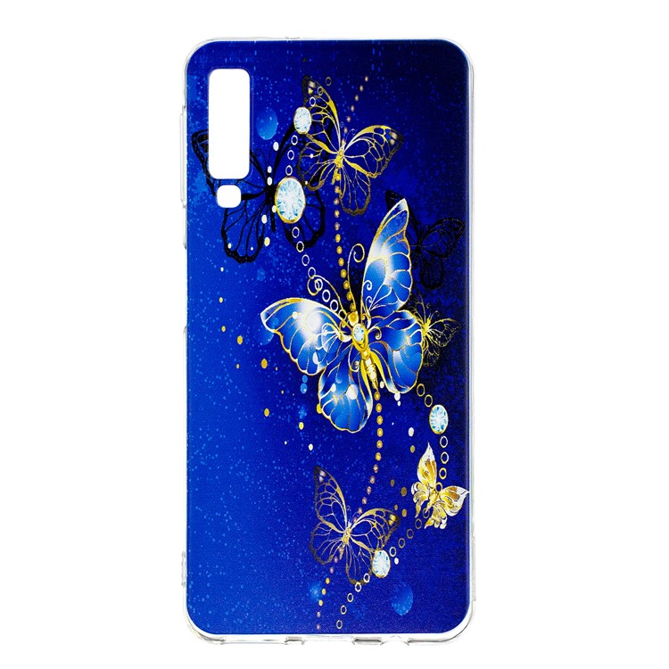 Padrão De Impressão TPU Caso De Telefone Celular Para Samsung Galaxy A7 (2018) - Teste Padrão De Borboleta-2