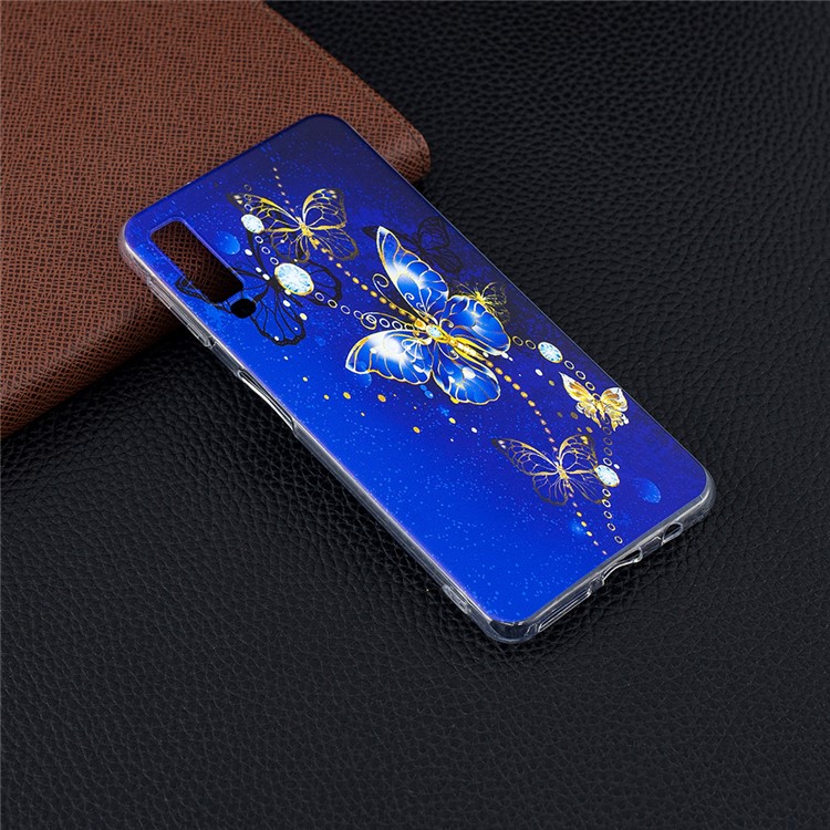 Padrão De Impressão TPU Caso De Telefone Celular Para Samsung Galaxy A7 (2018) - Teste Padrão De Borboleta-5