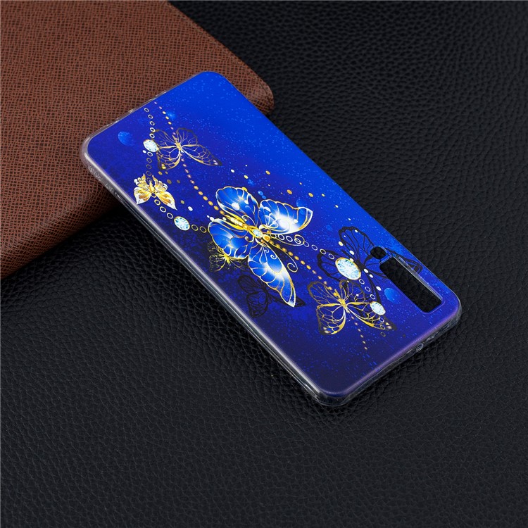 Padrão De Impressão TPU Caso De Telefone Celular Para Samsung Galaxy A7 (2018) - Teste Padrão De Borboleta-6