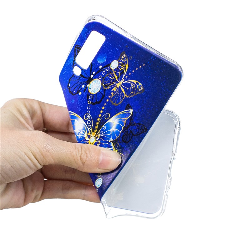 Padrão De Impressão TPU Caso De Telefone Celular Para Samsung Galaxy A7 (2018) - Teste Padrão De Borboleta-7
