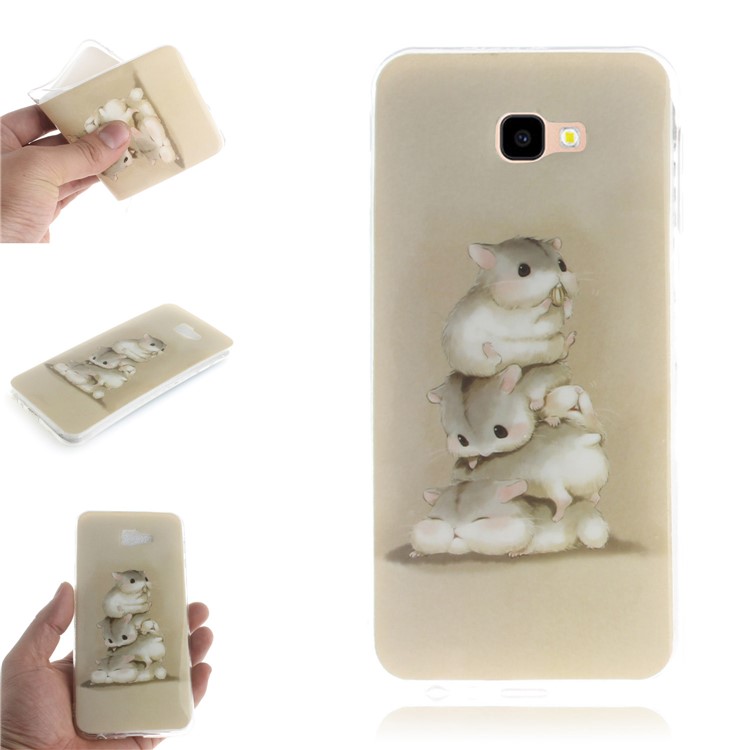 

Pattern Printing IMD TPU Phone Shell for Samsung Galaxy J4+ - Hamsters, Galaxy J4+