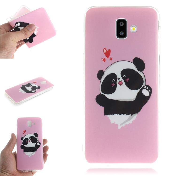 

Pattern Printing IMD TPU Cell Phone Case for Samsung Galaxy J6+ - Cute Panda, Galaxy J6+