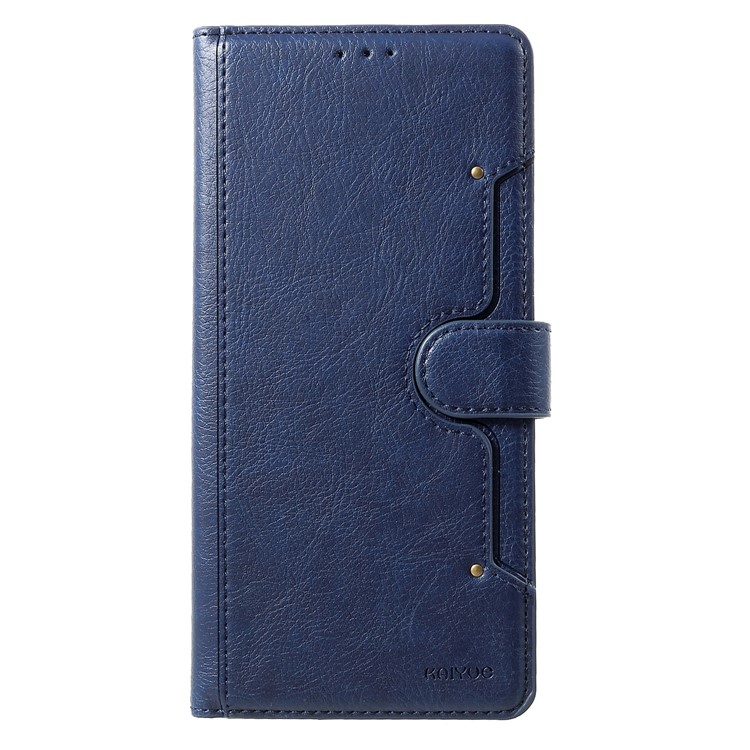 

KAIYUE Premium PU Leather Magnetic Phone Shell for Samsung Galaxy J6+ - Dark Blue, Galaxy J6+