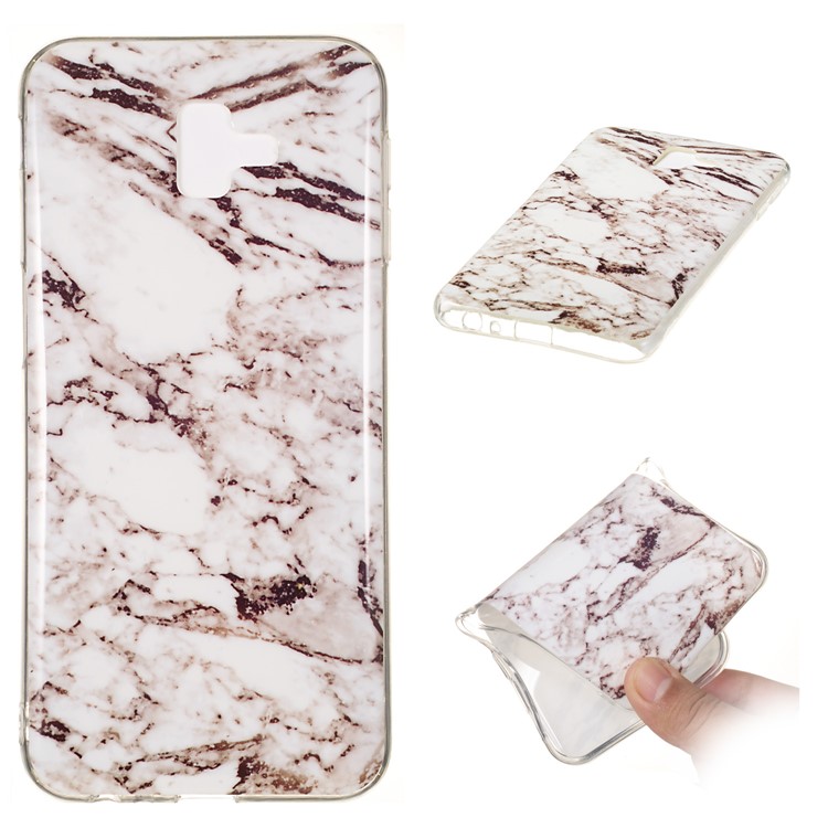 

Marble Pattern IMD TPU Shell Phone Cover for Samsung Galaxy J6+ - Style P, Galaxy J6+