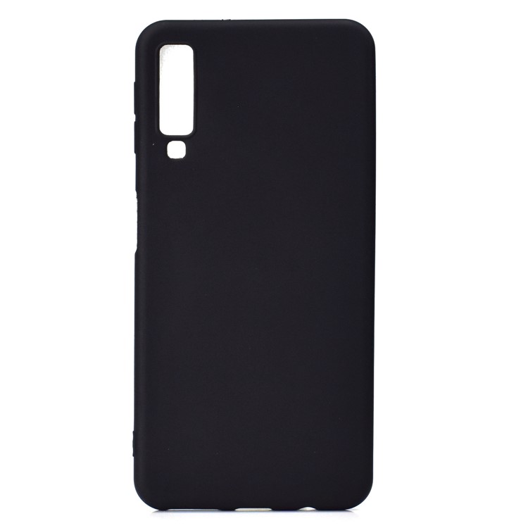 Weicher Bereifter TPU-Fall Für Samsung-Galaxie A7 (2018) A750 - Schwarz-2