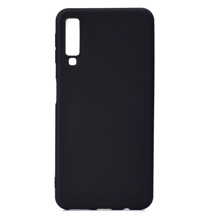 Custodia TPU Glassata Morbida Per Samsung Galaxy A7 (2018) A750 - Nero-2