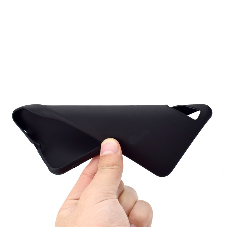 Weicher Bereifter TPU-Fall Für Samsung-Galaxie A7 (2018) A750 - Schwarz-5