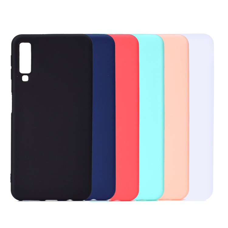 Custodia TPU Glassata Morbida Per Samsung Galaxy A7 (2018) A750 - Nero-8