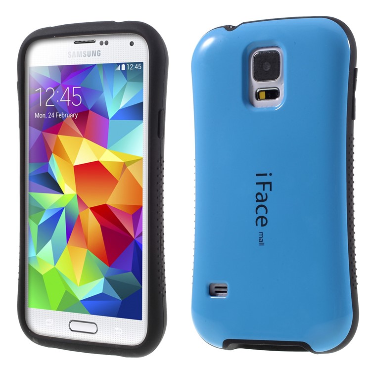 

IFACE MALL PC TPU Combo Case for Samsung Galaxy S5 G900 - Dark Blue