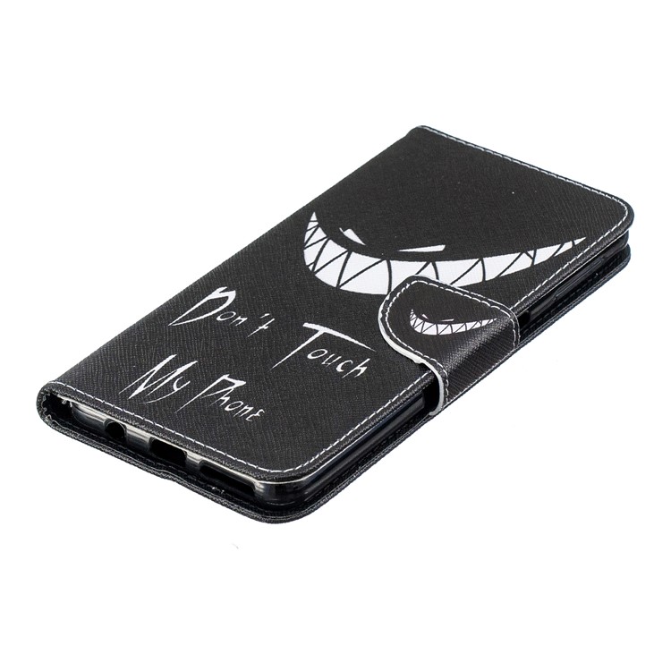 Pattern Printing PU Leather Protection Cell Phone Cover for Samsung Galaxy A7 (2018) A750 - Angry Face-6