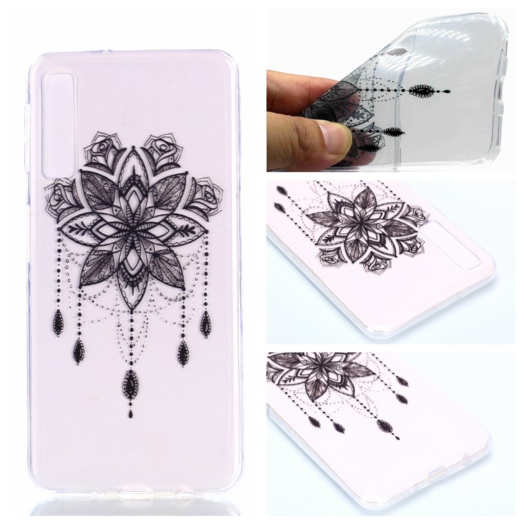 

Pattern Printing Soft TPU Cellphone Case for Samsung Galaxy A7 (2018) A750 - Flower Dream Catcher, Galaxy A7 (2018)