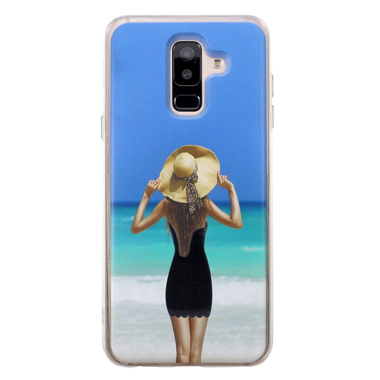 

Quicksand Динамический Шаблон Бикини ТПУ Задний Чехол Для Галактики Samsung A6 + (2018) - Стиль B, Galaxy A6+ (2018)