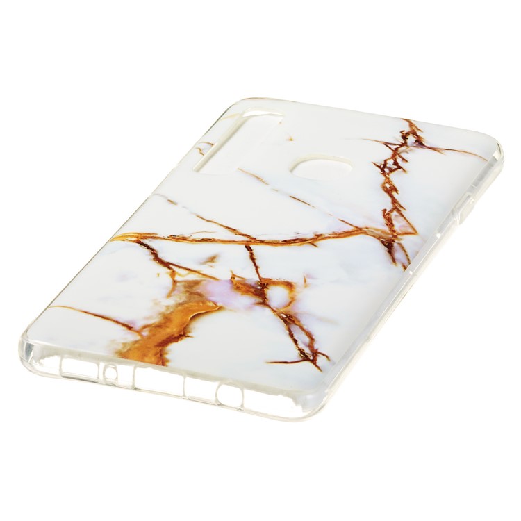 Marble Pattern IMD TPU Soft Protective Case for Samsung Galaxy A9 (2018) / A9 Star Pro / A9s - Style L-3