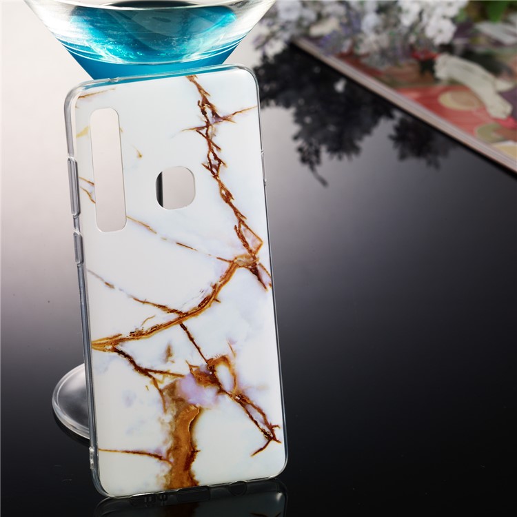 Marble Pattern IMD TPU Soft Protective Case for Samsung Galaxy A9 (2018) / A9 Star Pro / A9s - Style L-5