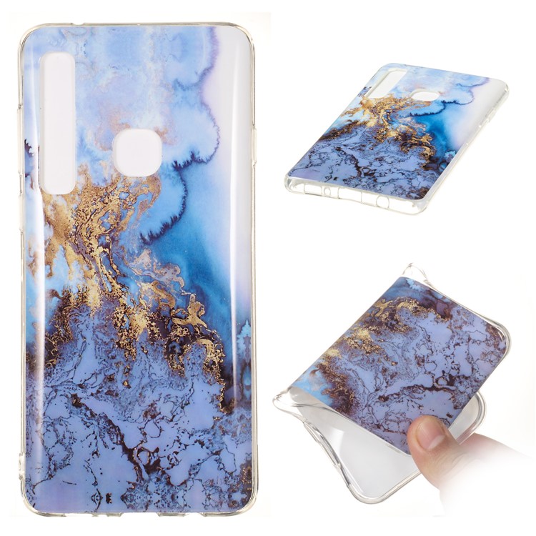 Marble Pattern IMD Workmanship TPU Soft Back Case for Samsung Galaxy A9 (2018) / A9 Star Pro / A9s - Style Q-1
