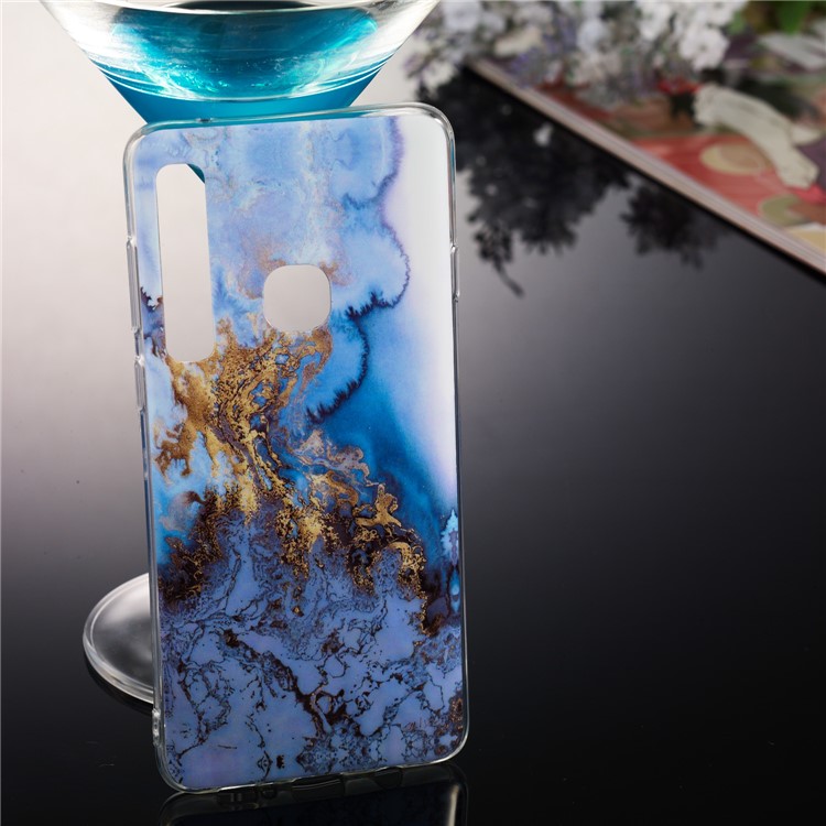 Marble Pattern IMD Workmanship TPU Soft Back Case for Samsung Galaxy A9 (2018) / A9 Star Pro / A9s - Style Q-5