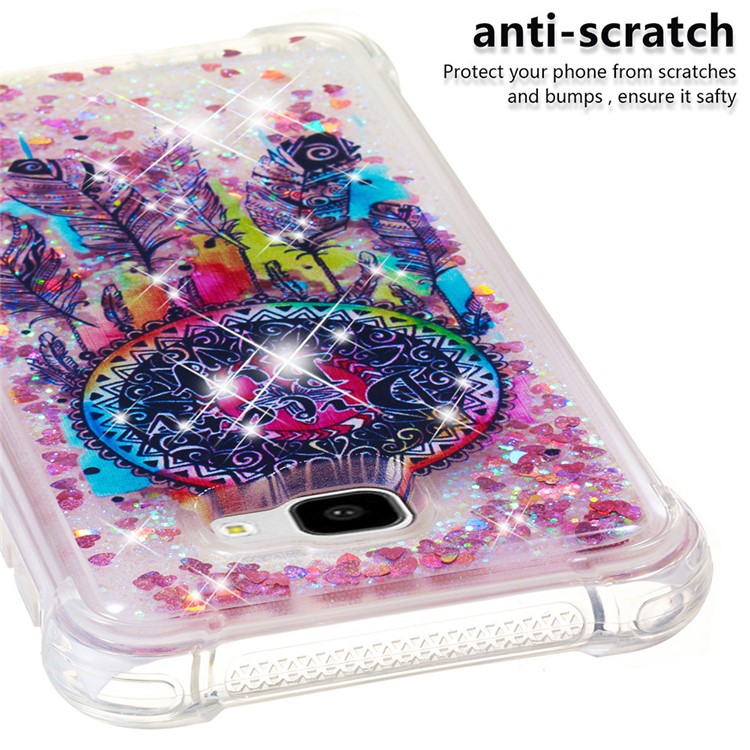 Patterned Quicksand TPU Phone Case for Samsung Galaxy J4 Plus / J4 Prime - Colorful Dream Catcher-3