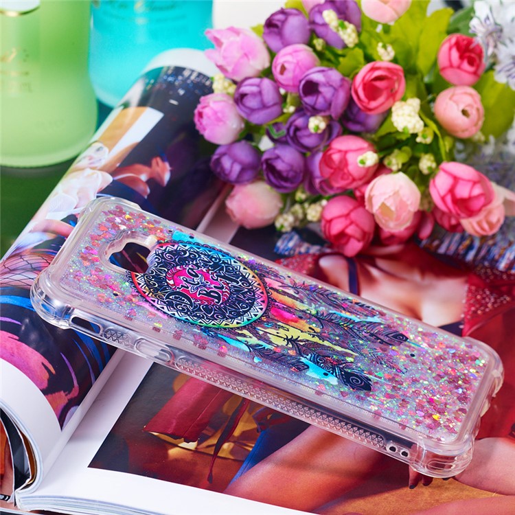 Patterned Quicksand TPU Phone Case for Samsung Galaxy J4 Plus / J4 Prime - Colorful Dream Catcher-5