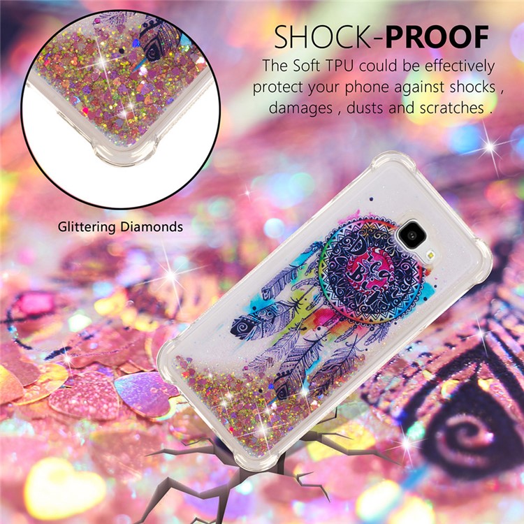 Patterned Quicksand TPU Phone Case for Samsung Galaxy J4 Plus / J4 Prime - Colorful Dream Catcher-7