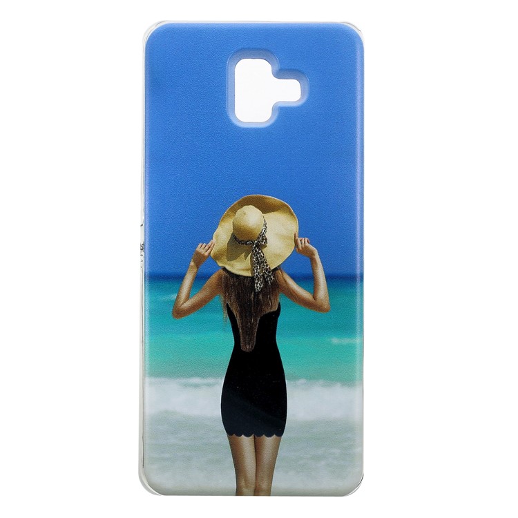 

[Bikini Pattern] Mobile Phone Case for Samsung Galaxy J6 Plus / J6 Prime Quicksand Dynamic TPU Case - Style G, Galaxy J6+