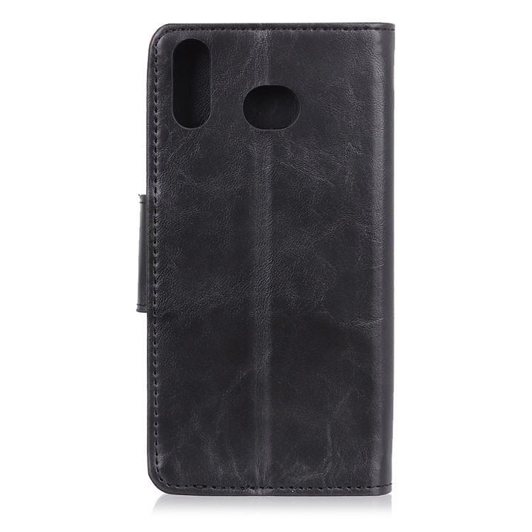 Crazy Horse Magnetic Stand Wallet Split Leather Protective Case for Samsung Galaxy A6s - Black-5