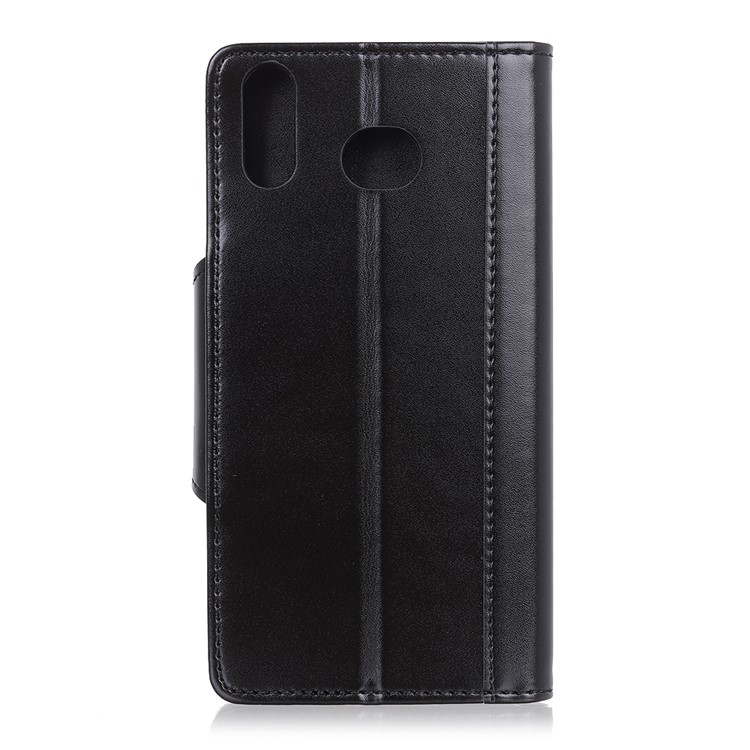 For Samsung Galaxy A6s PU Leather Phone Case / Wallet / Stand / Double-sided Magnetic Strap - Black-6