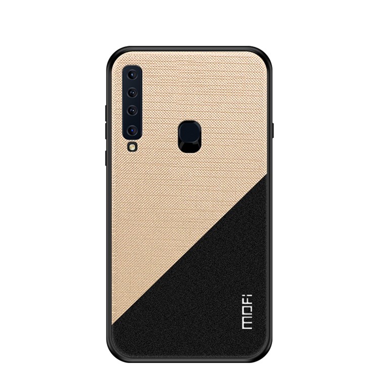 Mofi яркая экранирующая серия tpu + pc + ткань гибридная оболочка для галактики samsung a9 (2018) / a9 звезда про / a9s - золото