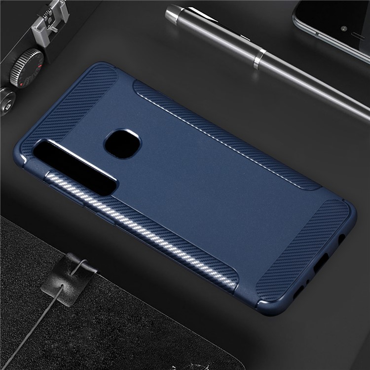 

Anti-slip Carbon Fiber Texture Frosted TPU Protective Case for Samsung Galaxy A9 (2018) / A9 Star Pro / A9s - Blue, Galaxy A9 (2018)