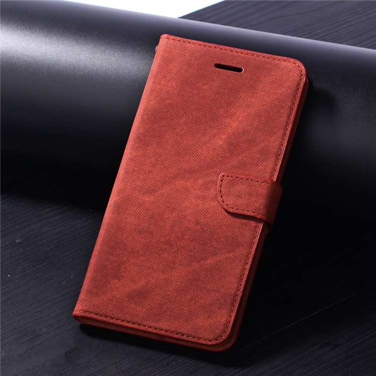

Cloth Texture PU Leather Protection Mobile Cover Shell for Samsung Galaxy J6+ J610 / J6 Prime - Brown, Galaxy J6+