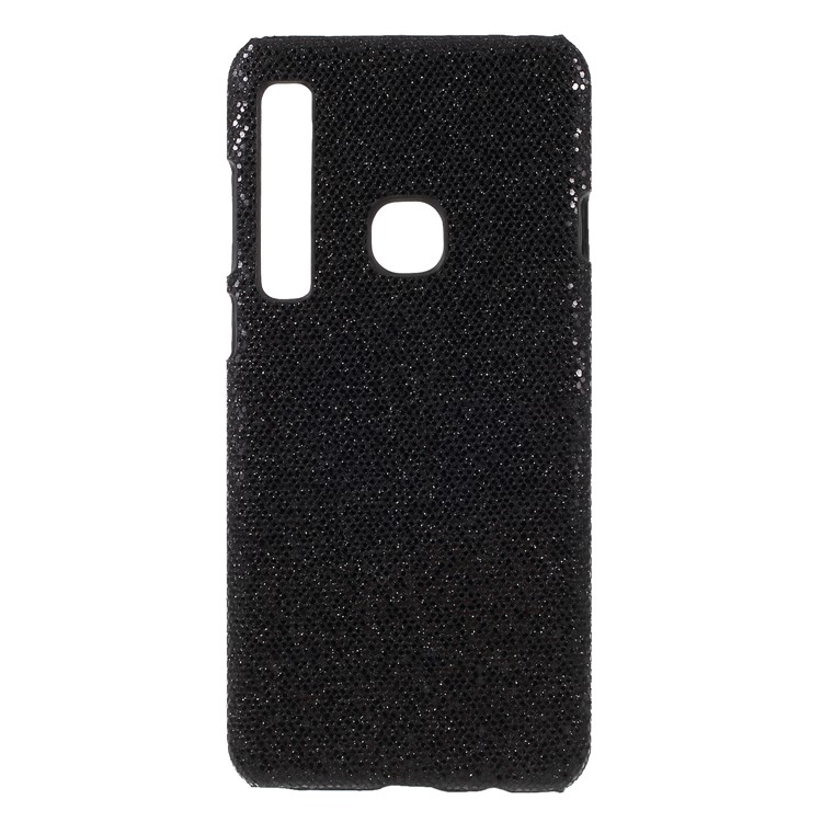 

PU Leather Coated Hard Back Case for Samsung Galaxy A9 (2018)/A9 Star Pro/A9s - Black Glittery Sequins, Galaxy A9 (2018)