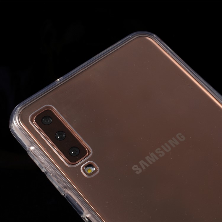 Clear Acrylic Back + TPU Edge Hybrid Mobile Phone Case for Samsung Galaxy A7 (2018)-4