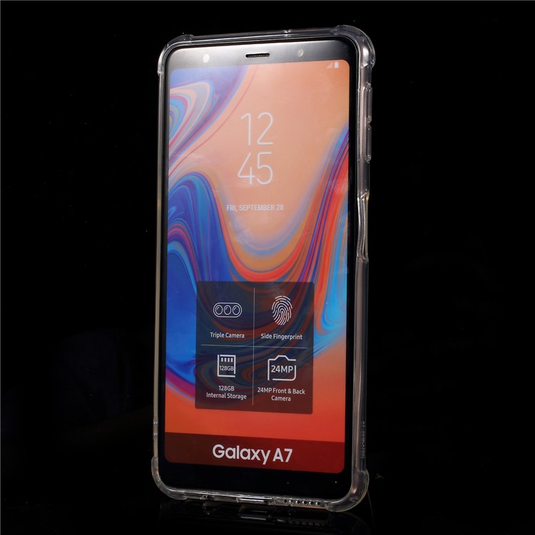 Cáscara Del Teléfono Móvil TPU Cristalina A Prueba De Golpes Para Samsung Galaxy A7 (2018)-2