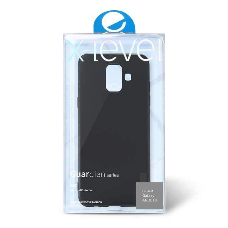 X-LEVEL Guardian Series Matte TPU Mobile Casing for Samsung Galaxy A6 (2018) - Black-7