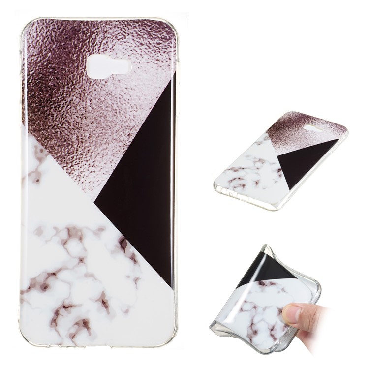 Teste Padrão De Mármore IMD TPU Soft Case Para Samsung Galaxy J4 + - Estilo D-1