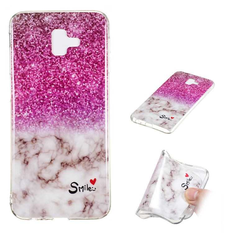 

Marble Pattern IMD TPU Mobile Phone Case for Samsung Galaxy J6+ - Style I, Galaxy J6+