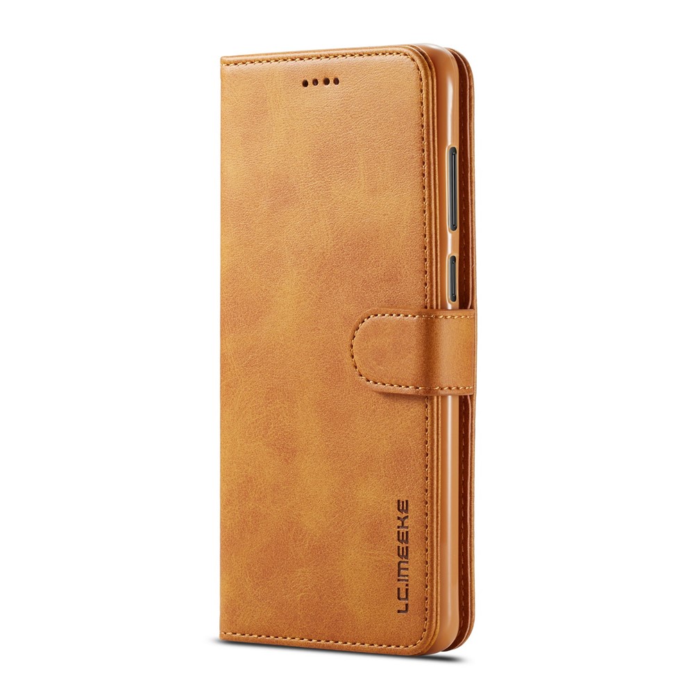 LC.IMEEKE Leather Wallet Cover for Samsung Galaxy A9 (2018) / A9 Star Pro / A9s - Brown-4