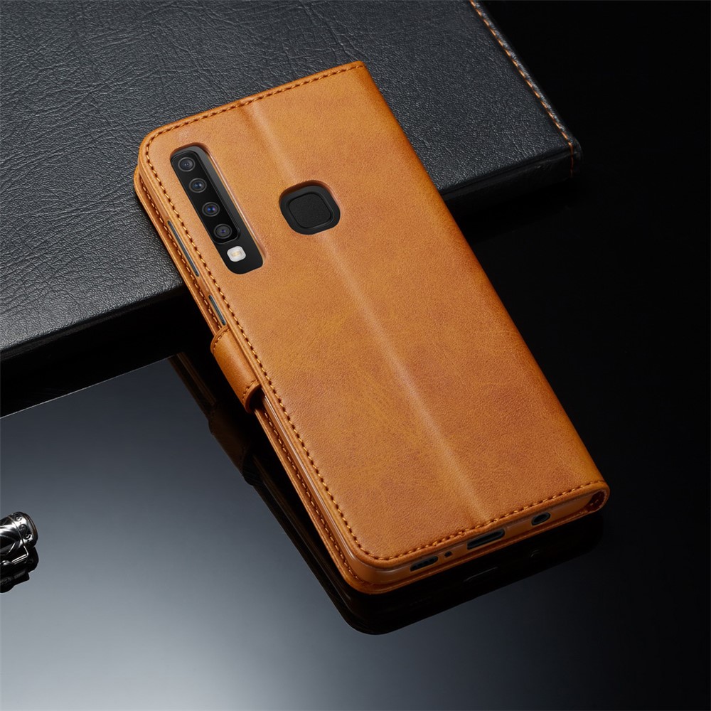 LC.IMEEKE Leather Wallet Cover for Samsung Galaxy A9 (2018) / A9 Star Pro / A9s - Brown-8